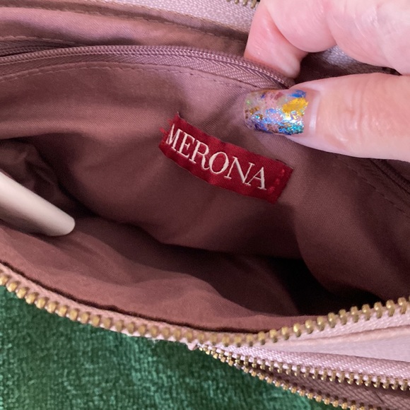 Merona blush/lavenderand gold clutch - Picture 5 of 9